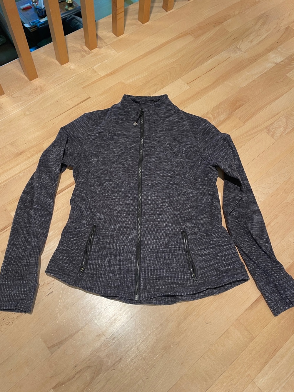 Vintage lululemon Women’s Zip-Front Knit Jacket - Heathered Charcoal